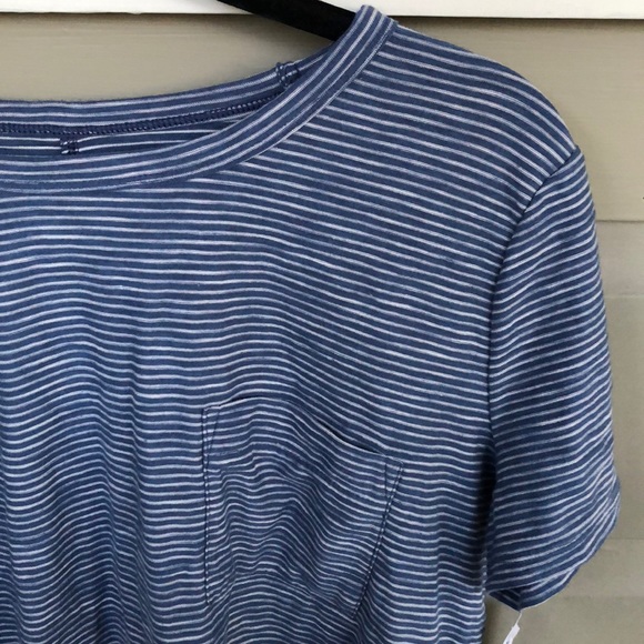 Old Navy Tops - Old Navy Blue and White Stripe Top